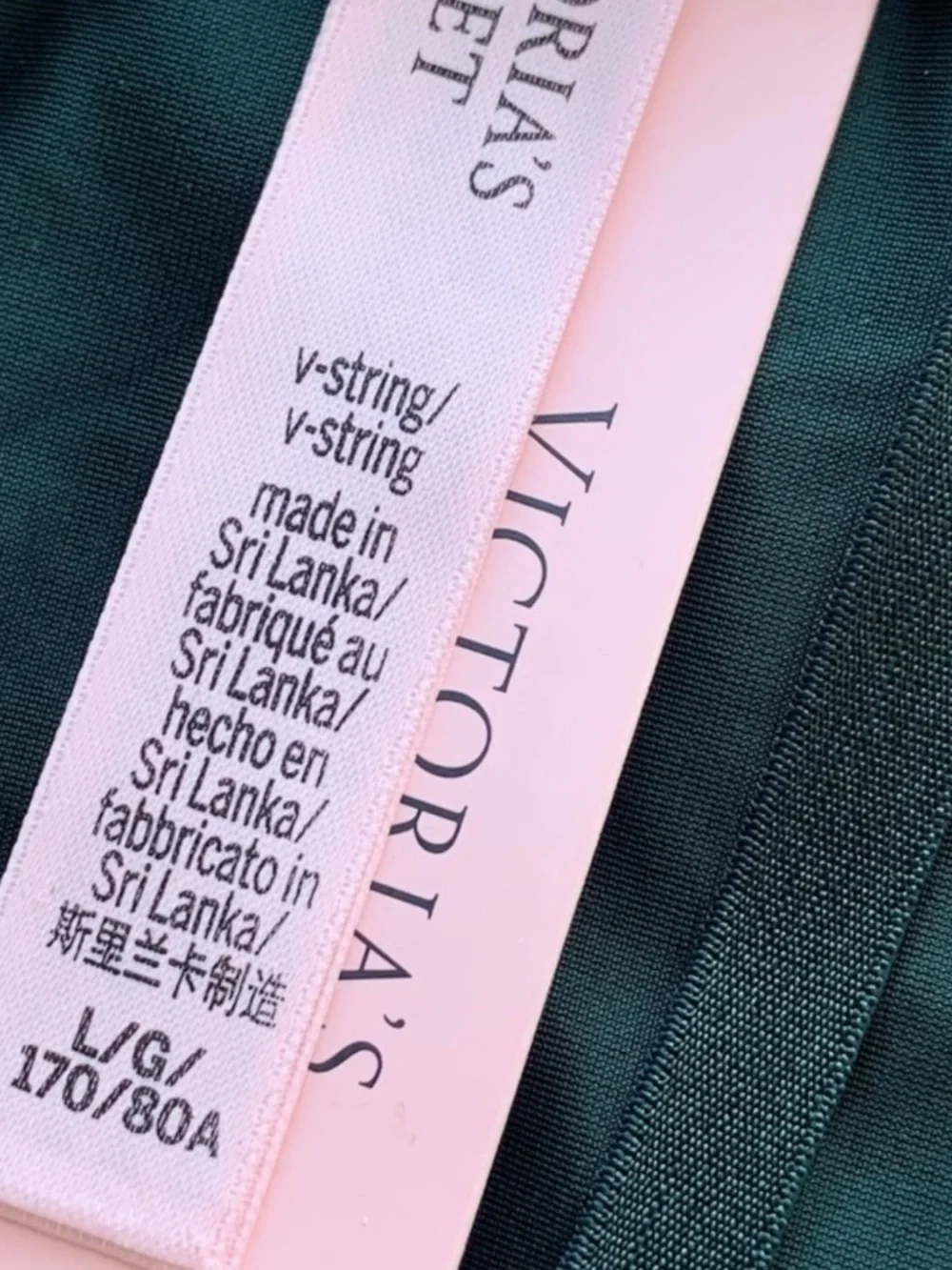 Victoria’s Secret 5pk V-string Panties Lot of 5 Large New